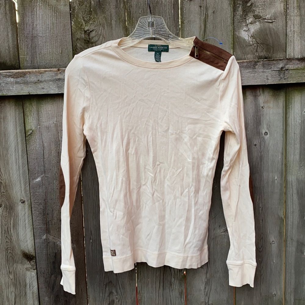 Ralph Lauren Tan top sz. Small petite